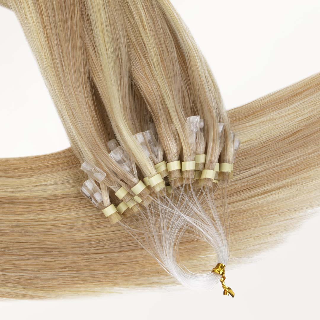 Dirty Blonde Highlights (18D/22F) Micro Link Tip Hair Extensions