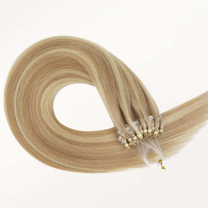 Dirty Blonde Highlights (18D/22F) Micro Link Tip Hair Extensions