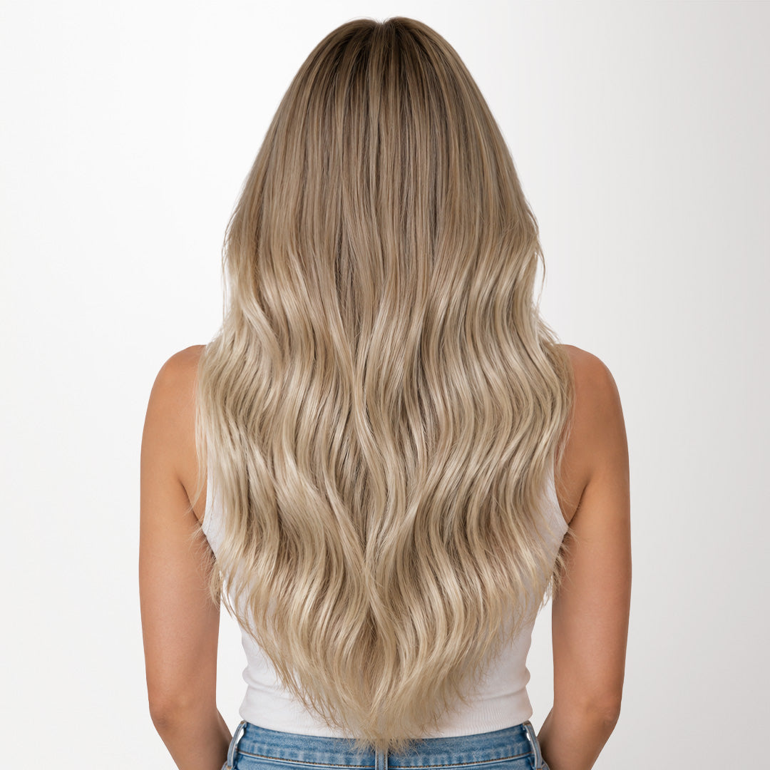 Natural Blonde Balayage (18ET90A) Micro Link Tip Hair Extensions