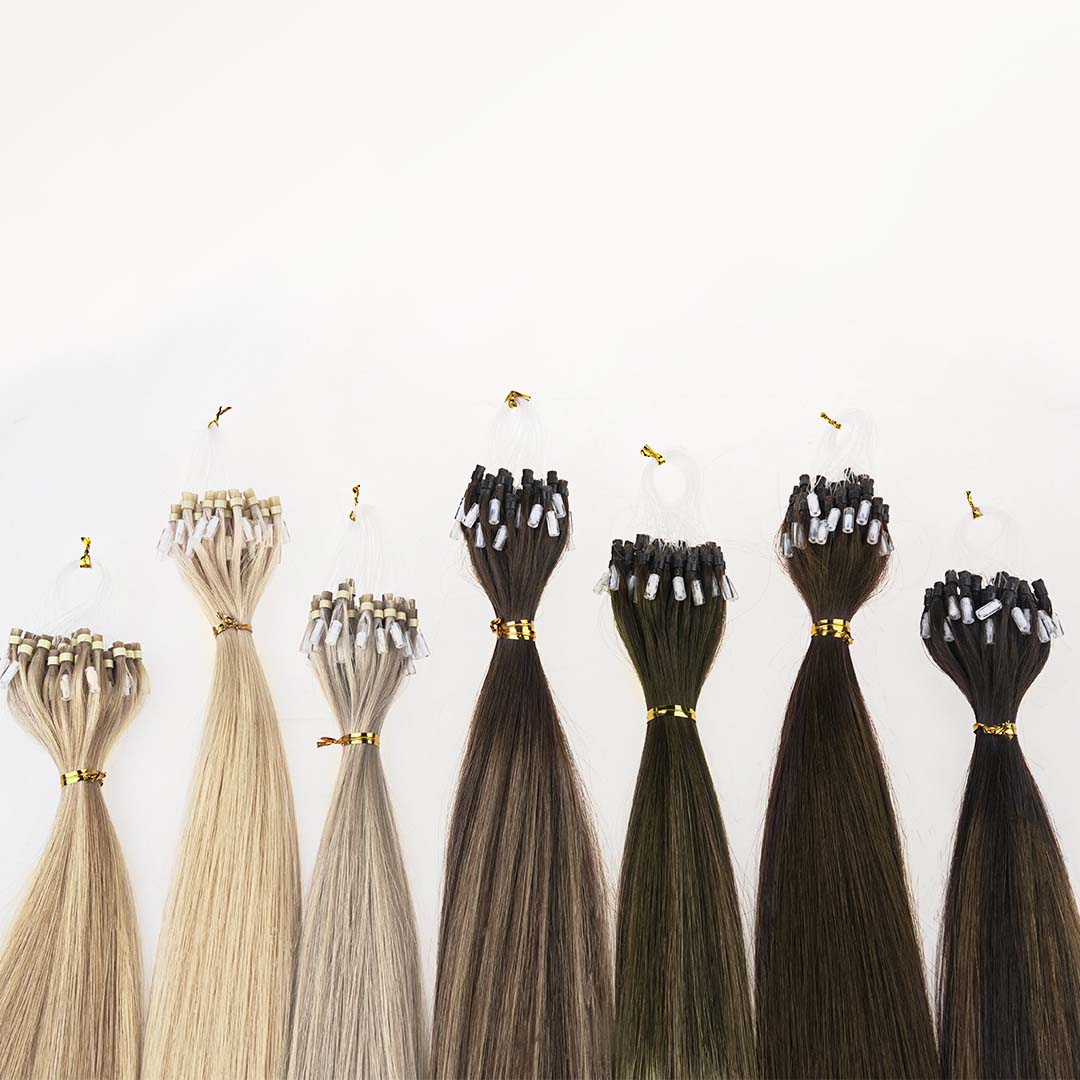 Natural Blonde Balayage (18ET90A) Micro Link Tip Hair Extensions