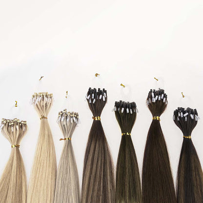 Honey Blonde Balayage (4/26/4) Micro Link Tip Hair Extensions