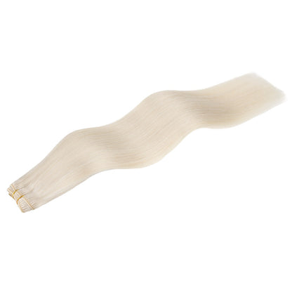 Pure Platinum Blonde (1000) Sew-In Weft Hair Extensions (80g-120g) [Clearance]
