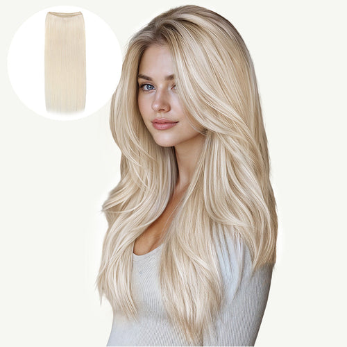 Pure Platinum Blonde (1000) Sew-In Weft Hair Extensions (80g-120g) [Clearance]