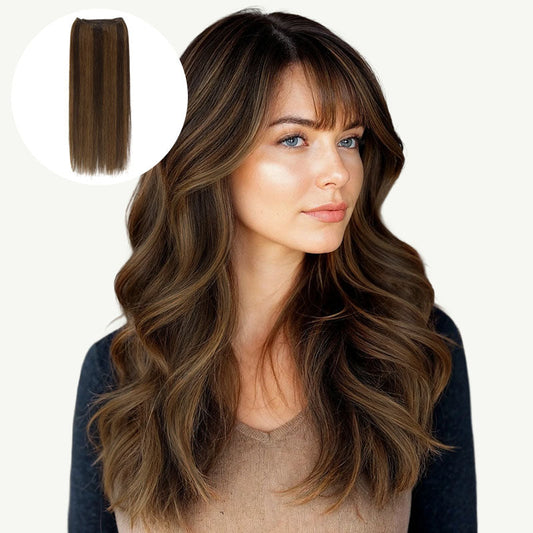 Brown Sugar Swirl Highlights (2C/4E/6C) Sew-In Weft Hair Extensions (80g-120g) [Clearance]