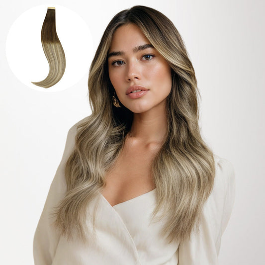 Bleach Blonde Balayage (3/8/613) Tape-Ins [Clearance]