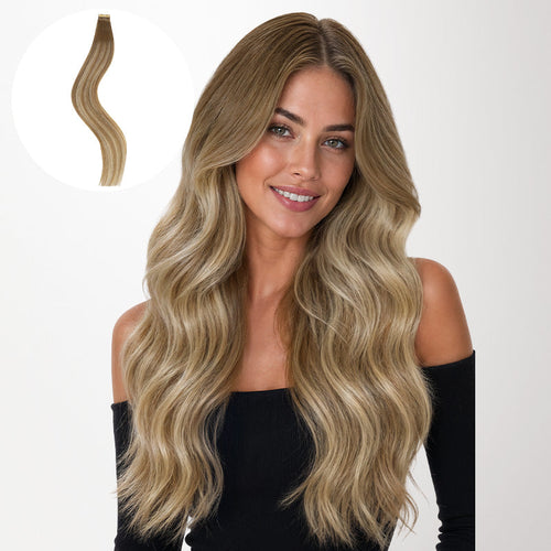 Mocha Ash Blonde Highlights (8E/61/8E) Tape-Ins 50g