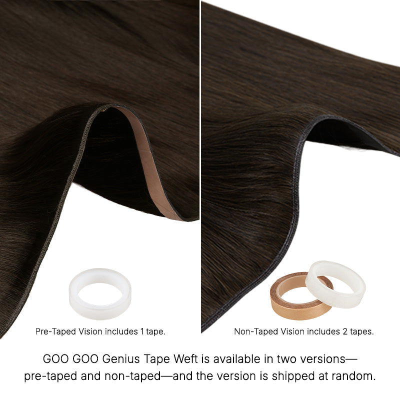 Light Blonde Highlights (16/22A) Genius Tape Weft Hair Extensions 60g [Clearance]