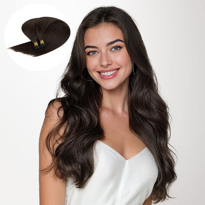 Dark Brown (2) I-Tip Hair Extensions 50g [Clearance]
